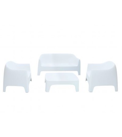 Salon Solid avec 1 sofa + 2 fauteuils butaca + 1 table basse VONDOM V4