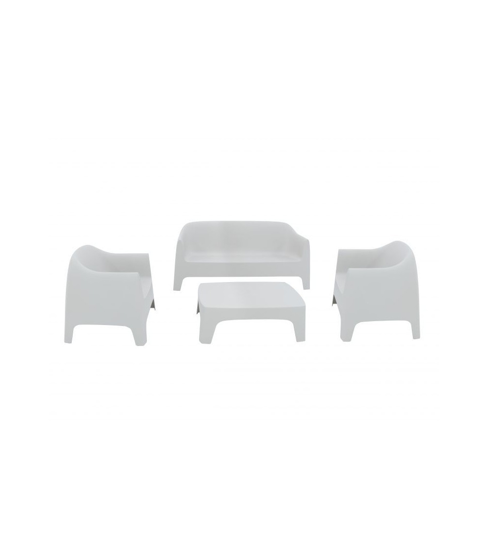 Salon Solid avec 1 sofa + 2 fauteuils butaca + 1 table basse VONDOM V4