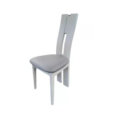 Chaise contemporaine Ella blanc gris