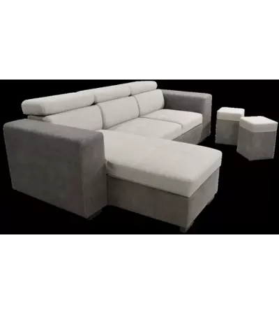 CANAPE D'ANGLE ERABLE Avec Méridienne réversible C36