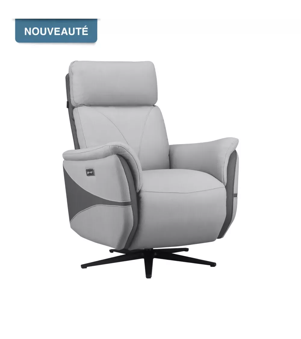 FAUTEUIL SUREAU PIVOTANT PIED ETOILE 2 MOTEURS TETIERE AJUSTABLE  C36