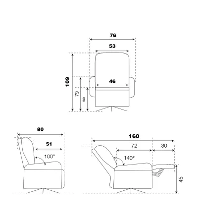 FAUTEUIL SUREAU PIVOTANT PIED ETOILE 2 MOTEURS TETIERE AJUSTABLE  C36