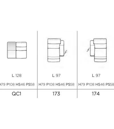 copy of Canapé modulable PETER N10