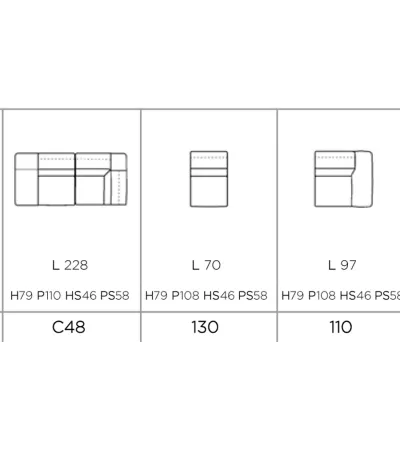 Canapé modulable PETER N10