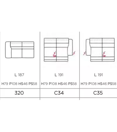 Canapé modulable PETER N10