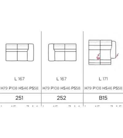 Canapé modulable PETER N10