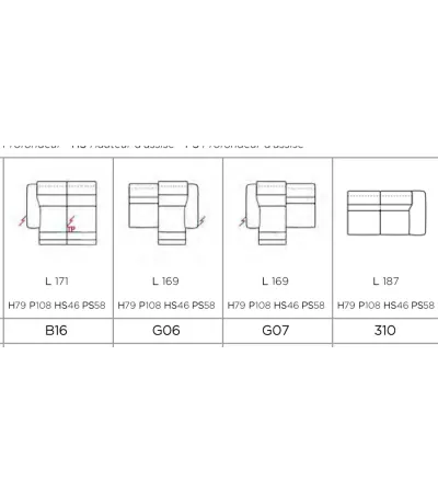 Canapé modulable PETER N10