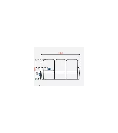 CANAPE 3 PLACES SERINGAT ELECTRIQUE  C36