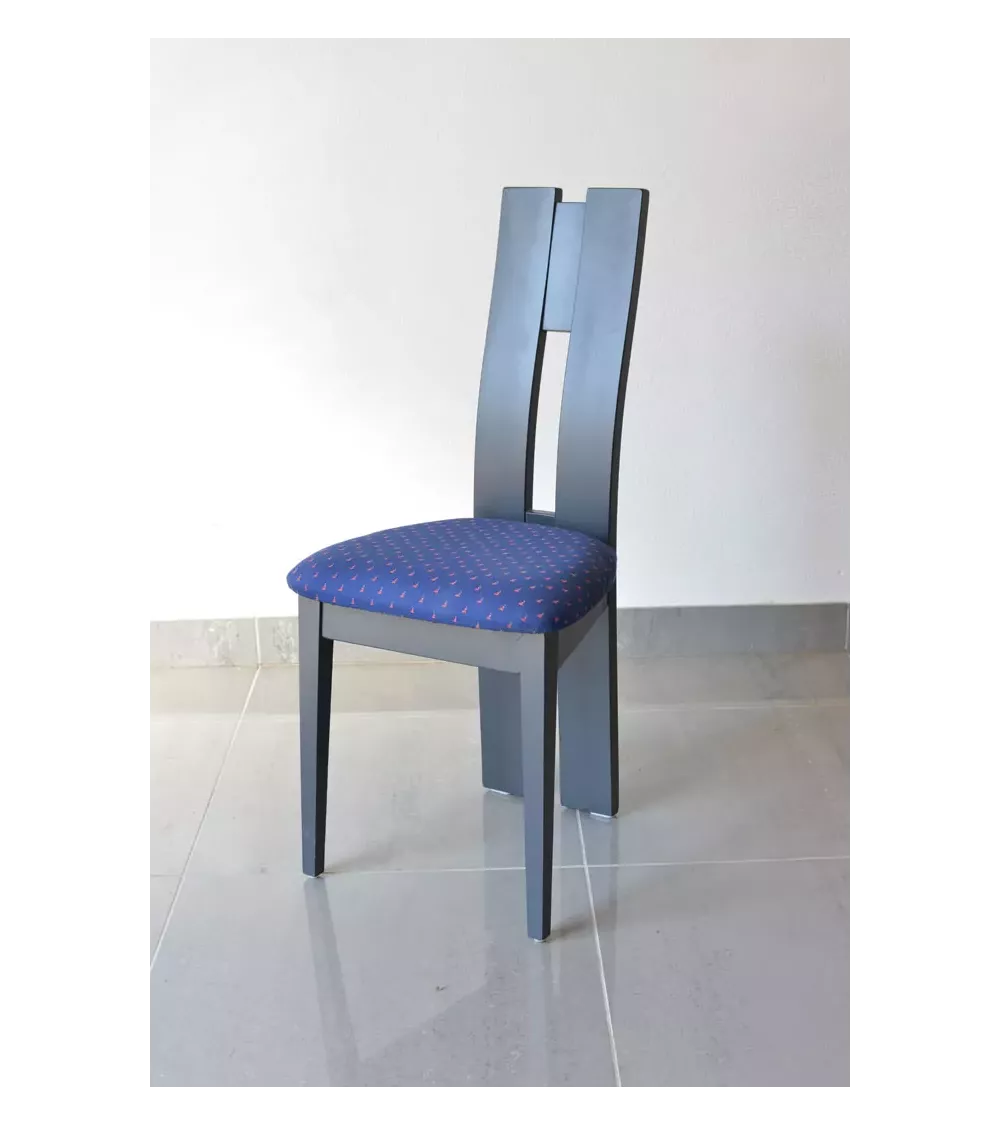 ELLA gris anthracite ASSISE TISSU BLEU C3