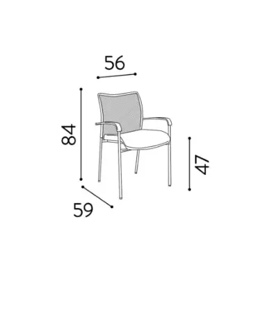 CHAISE VISITEUR HODY G4
