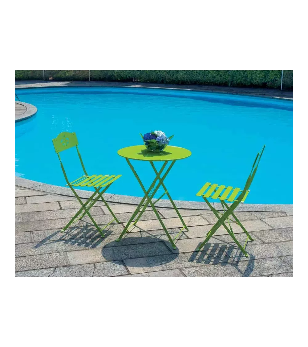 ENSEMBLE TABLE + 2 CHAISES S19