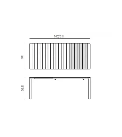 TABLE Tevere 147 Ext N3