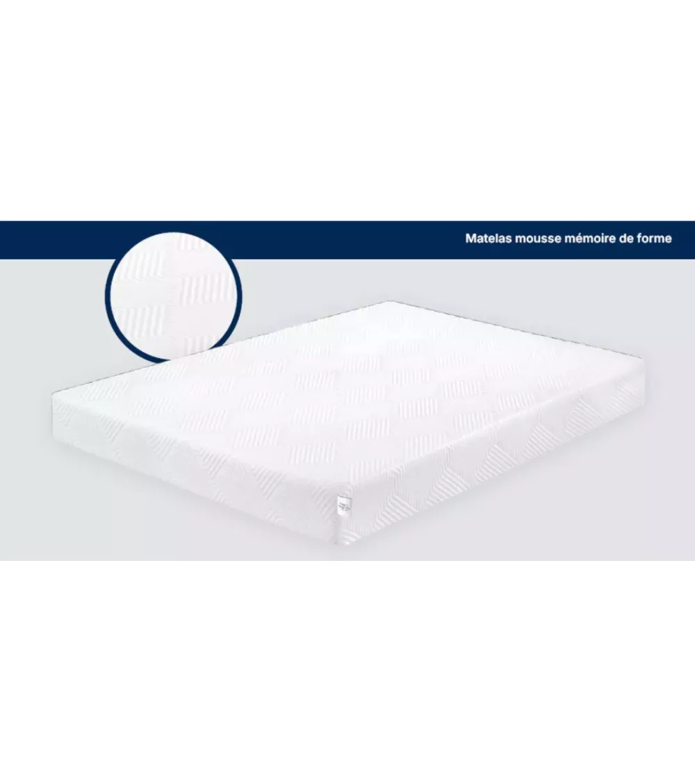 MATELAS VISCOSTRECTCH MOUSSE  MEMOIRE DE FORME A9
