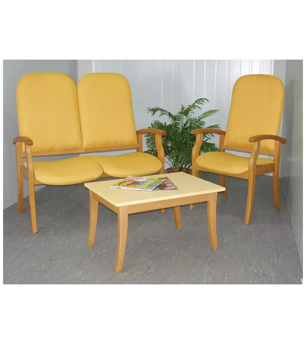 CANAPE 2 PLACES  PVC HAUT DOSSIER GAUTIER C30