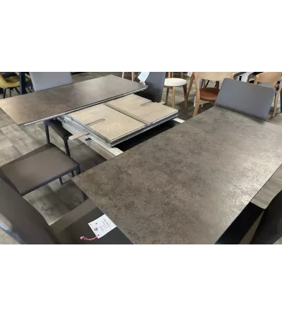 TABLE CERAMIQUE AVEC 1 ALLONGE M15