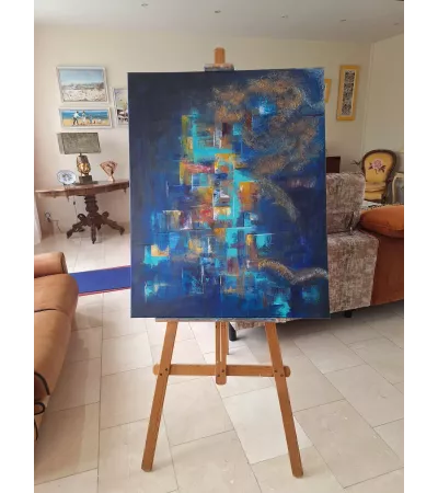 DRAGON  TABLEAU ACRYLIQUE 100 CM X 80 CM