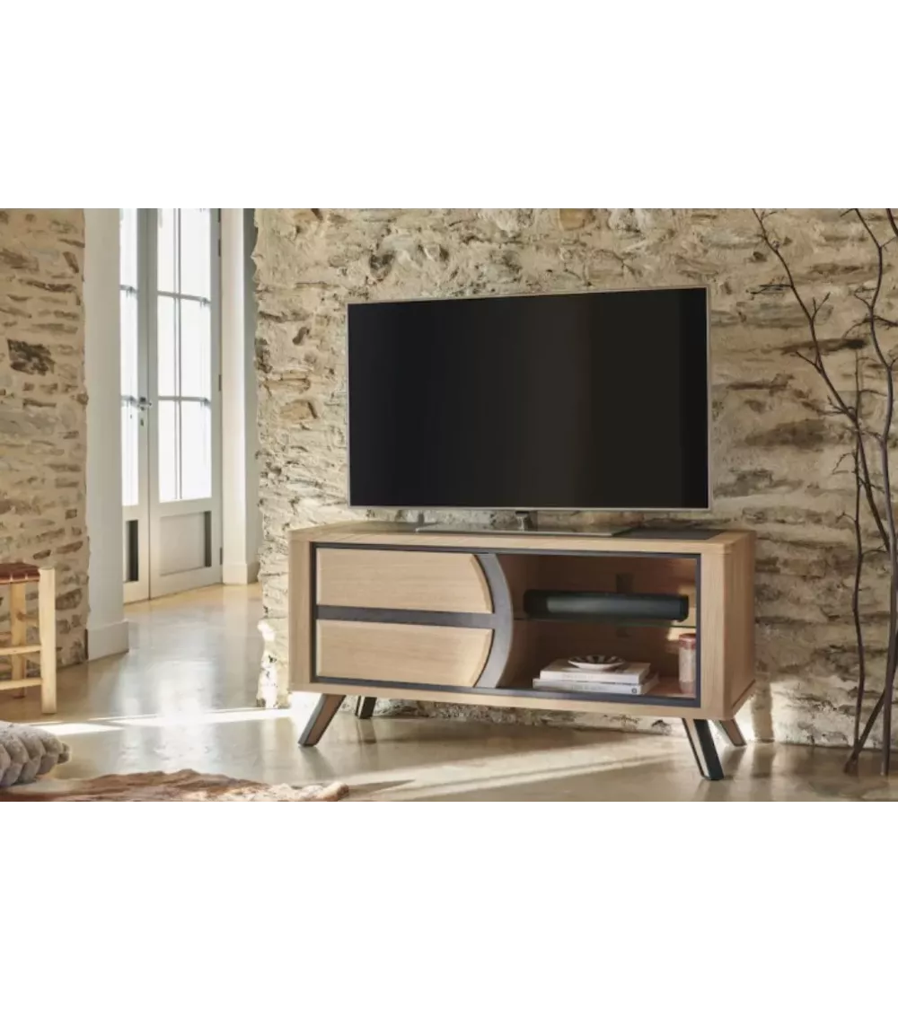 MEUBLE TV HIFI 1 PORTE EN 1.20M G13