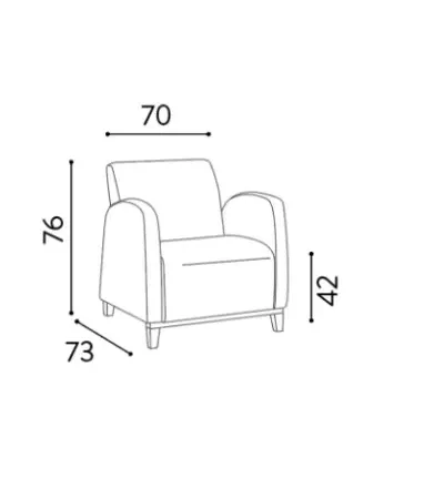 FAUTEUIL DE RECEPTION MARSAN G4