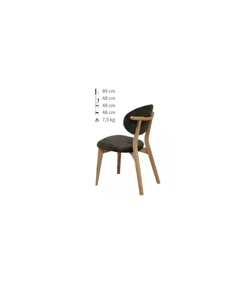 CHAISE THALES POIGNEE AU DOS L8