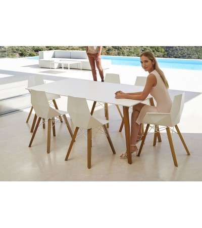 Table Faz wood lounge Vondom V4