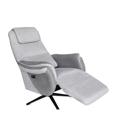 fauteuil pivotant Zenobia Tissu bi color ou micro peau c36