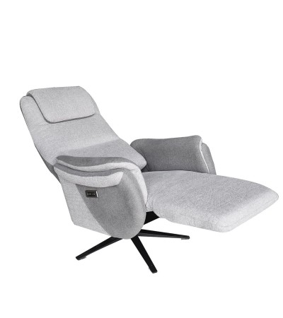 fauteuil pivotant Zenobia Tissu bi color ou micro peau c36