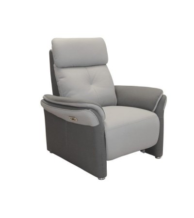 fauteuil gamme GERANIUM Micro grain Gris perle &plomb C36