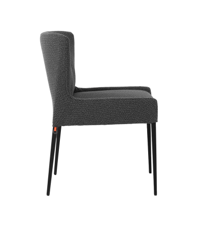 Chaise avec pieds en métal MARGAUX UNI H47 PM -A tissu hip hop mobitec M21