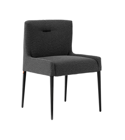 Chaise avec pieds en métal MARGAUX UNI H47 PM -A tissu hip hop mobitec M21