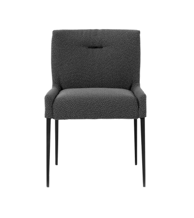 Chaise avec pieds en métal MARGAUX UNI H47 PM -A tissu orlando mobitec M21