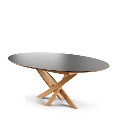 Elliptica table ovale dessus céramique ctm M15